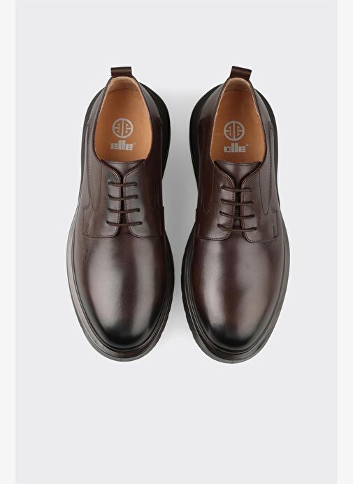 Kahve Deri Erkek Günlük Ayakkabı - Görsel 5