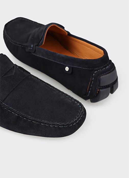 Lacivert Deri Erkek Günlük Ayakkabı - Görsel 6