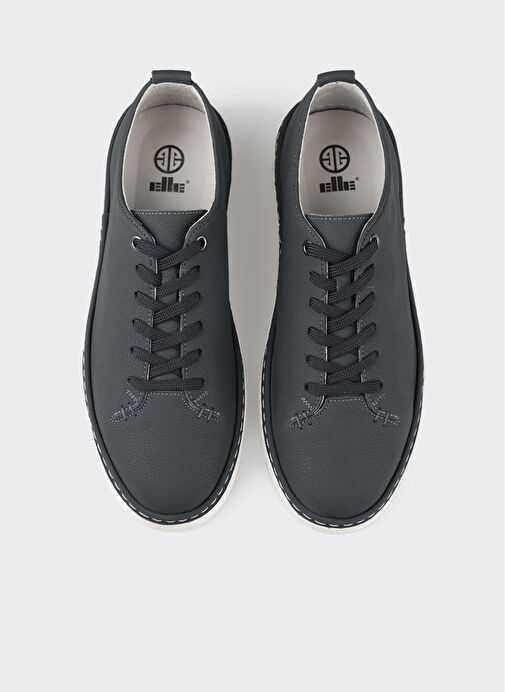 Lacivert Deri Erkek Günlük Ayakkabı - Görsel 5