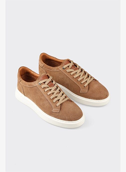 Taba Deri Erkek Günlük Ayakkabı - Görsel 3