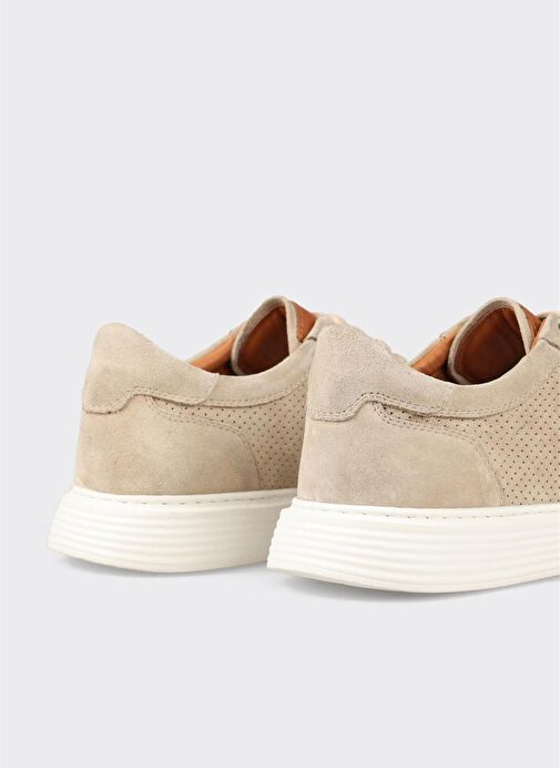 Bej Deri Erkek Günlük Ayakkabı - Görsel 6