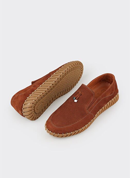 Taba Deri Erkek Günlük Ayakkabı - Görsel 4