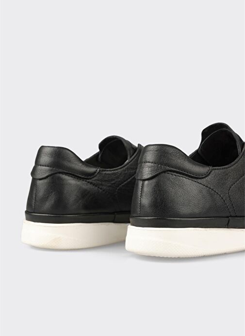 Siyah Deri Erkek Günlük Ayakkabı - Görsel 6