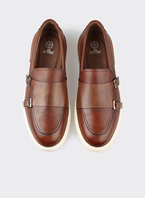 Taba Deri Erkek Günlük Ayakkabı - Görsel 5