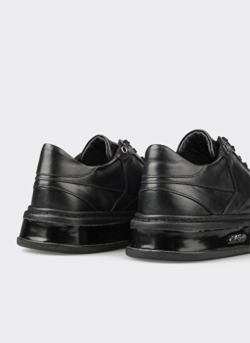 Siyah Deri Erkek Spor Ayakkabı - Görsel 11