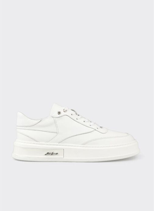 Beyaz Deri Erkek Spor Ayakkabı - Görsel 2