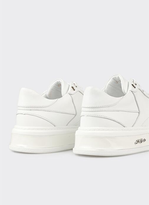 Beyaz Deri Erkek Spor Ayakkabı - Görsel 6