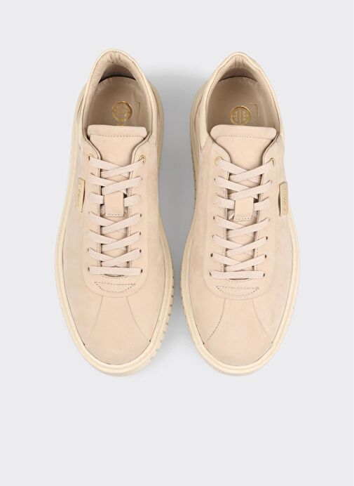 Bej Deri Erkek Günlük Ayakkabı - Görsel 9