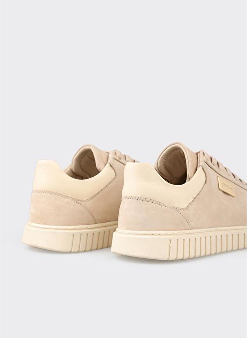 Bej Deri Erkek Günlük Ayakkabı - Görsel 10