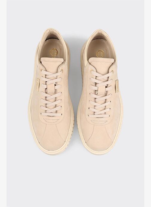 Bej Deri Erkek Günlük Ayakkabı - Görsel 8