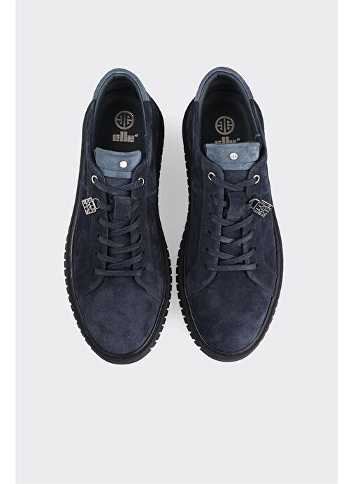 Lacivert Deri Erkek Günlük Ayakkabı - Görsel 5