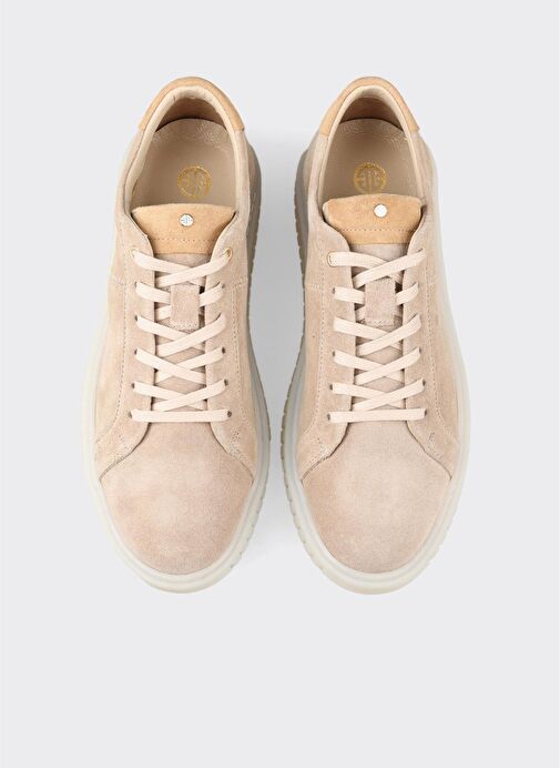 Bej Deri Erkek Günlük Ayakkabı - Görsel 8