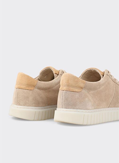 Bej Deri Erkek Günlük Ayakkabı - Görsel 10