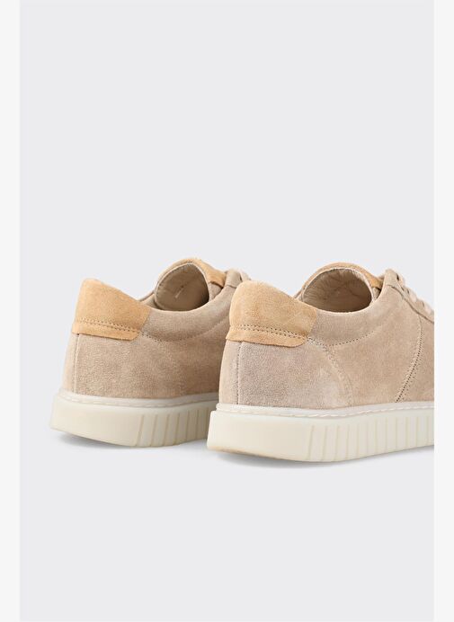 Bej Deri Erkek Günlük Ayakkabı - Görsel 9