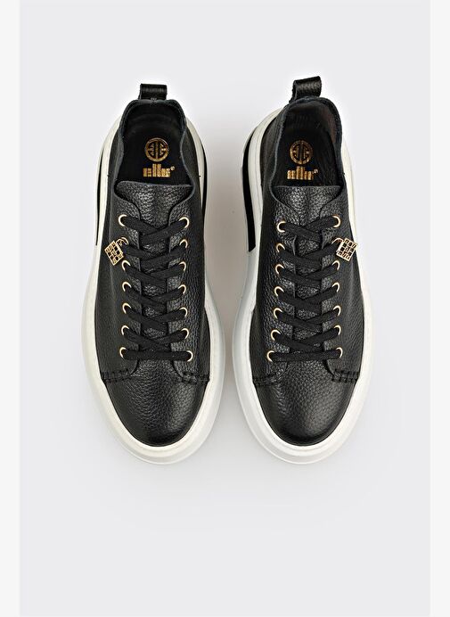 Siyah Deri Erkek Spor Ayakkabı - Görsel 5