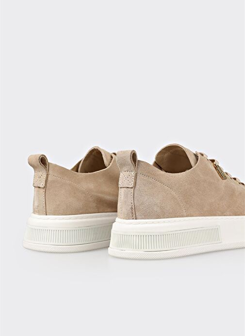 Bej Deri Erkek Spor Ayakkabı - Görsel 6