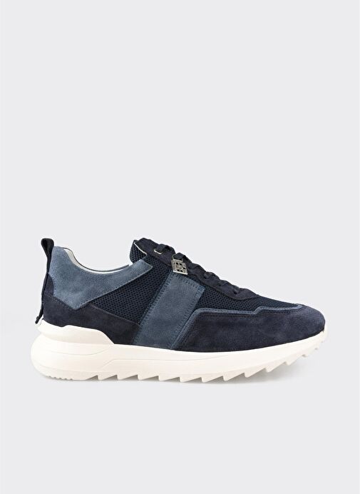 Lacivert Deri Erkek Spor Ayakkabı - Görsel 2