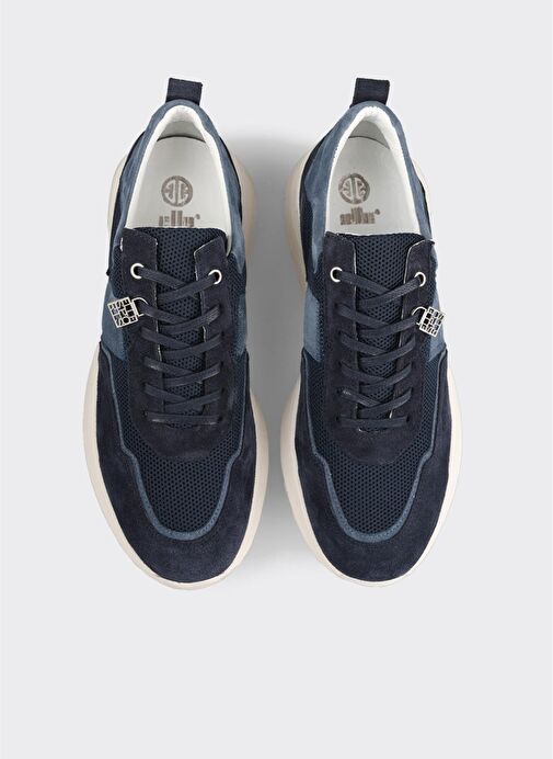 Lacivert Deri Erkek Spor Ayakkabı - Görsel 9