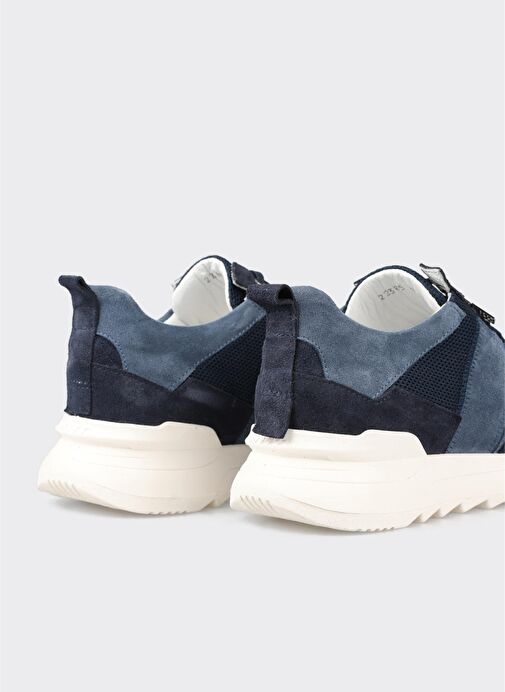 Lacivert Deri Erkek Spor Ayakkabı - Görsel 11