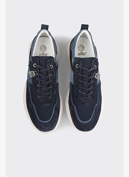 Lacivert Deri Erkek Spor Ayakkabı - Görsel 8