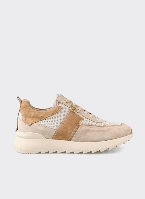 Bej Deri Erkek Spor Ayakkabı - Görsel 2