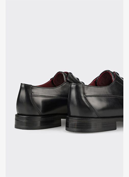 Siyah Deri Erkek Klasik Ayakkabı - Görsel 11