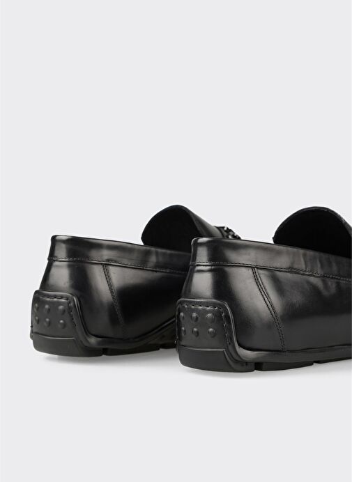 Siyah Deri Erkek Günlük Ayakkabı - Görsel 6