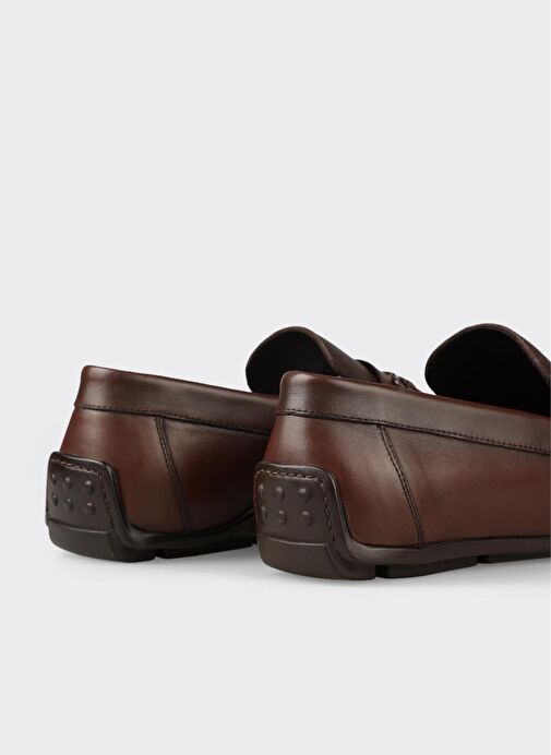 Kahve Deri Erkek Günlük Ayakkabı - Görsel 6