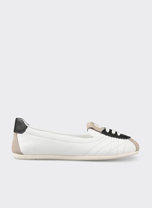 Siyah Deri Kadın Spor Ayakkabı - Görsel 2