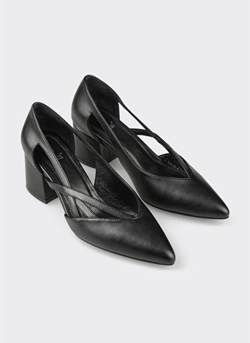 Siyah Kadın Topuklu Ayakkabı - Görsel 3
