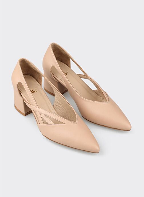 Naturel Kadın Topuklu Ayakkabı - Görsel 3