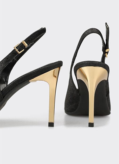 Siyah Kadın Topuklu Ayakkabı - Görsel 5