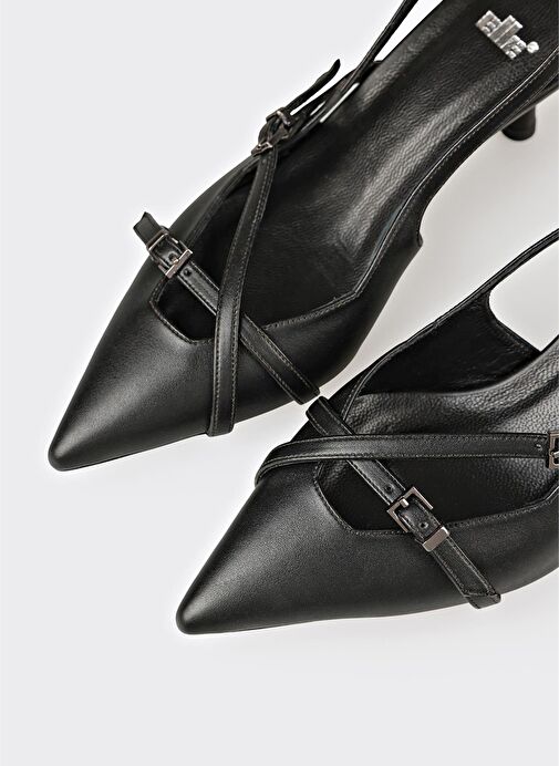 Siyah Kadın Topuklu Ayakkabı - Görsel 5