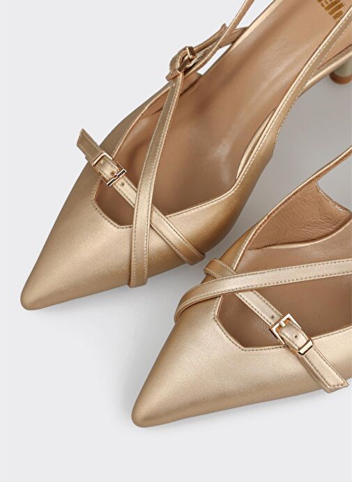 Gold Kadın Topuklu Ayakkabı - Görsel 5