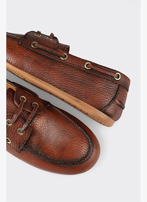 Taba Deri Kadın Günlük Ayakkabı - Görsel 11