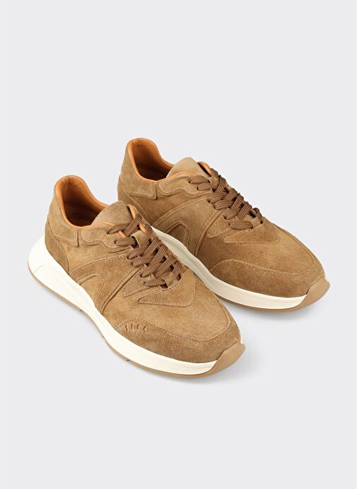 Taba Deri Kadın Günlük Ayakkabı - Görsel 3