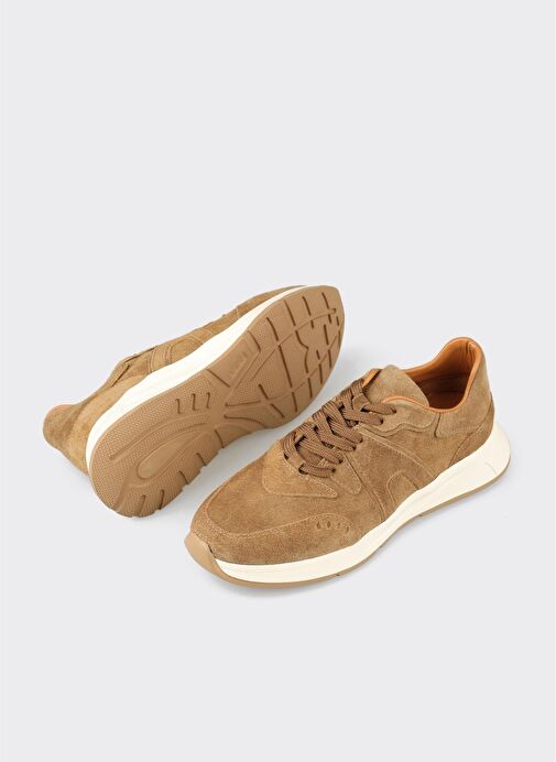 Taba Deri Kadın Günlük Ayakkabı - Görsel 4