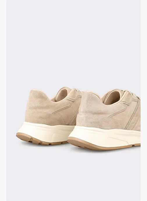 Bej Deri Kadın Günlük Ayakkabı - Görsel 10