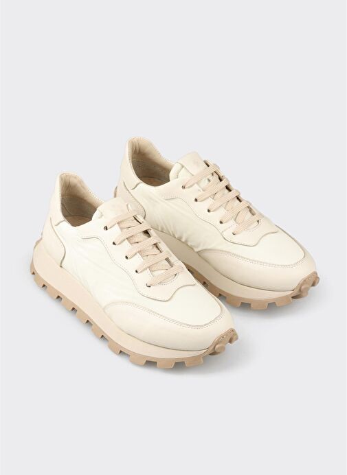 Ekru Kadın Spor Ayakkabı - Görsel 3