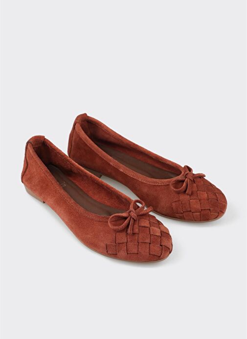 Kahve Deri Kadın Günlük Ayakkabı - Görsel 5