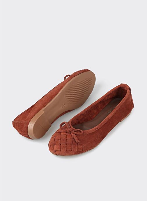 Kahve Deri Kadın Günlük Ayakkabı - Görsel 6