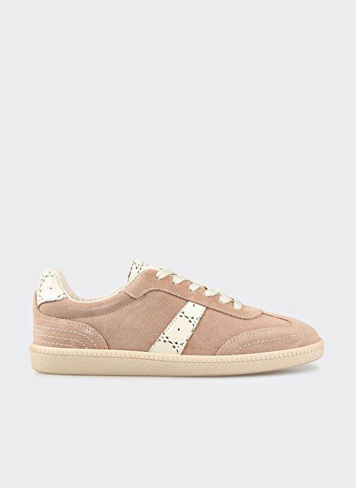 Pudra Deri Kadın Spor Ayakkabı - Görsel 3