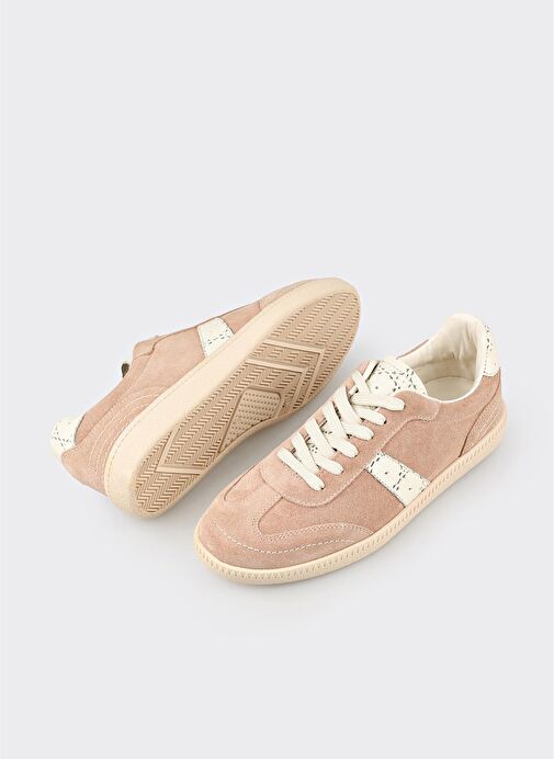 Pudra Deri Kadın Spor Ayakkabı - Görsel 6