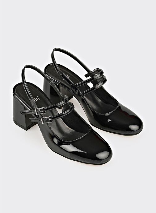 Siyah Kadın Topuklu Ayakkabı - Görsel 3