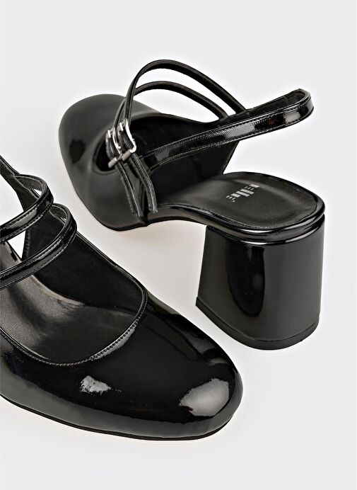 Siyah Kadın Topuklu Ayakkabı - Görsel 5