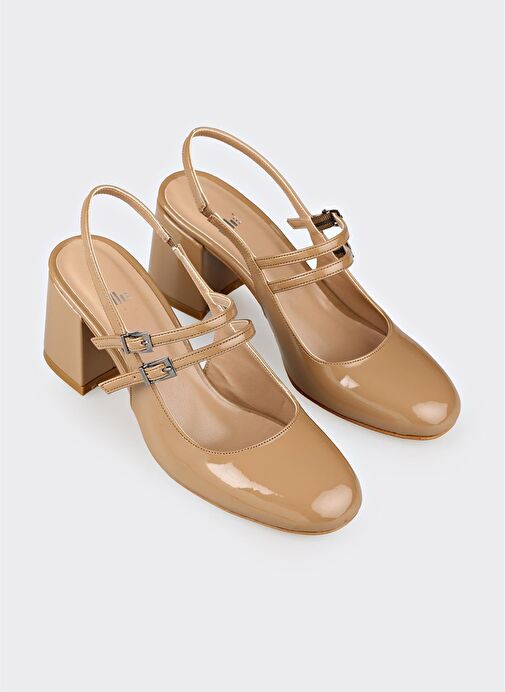 Naturel Kadın Topuklu Ayakkabı - Görsel 3