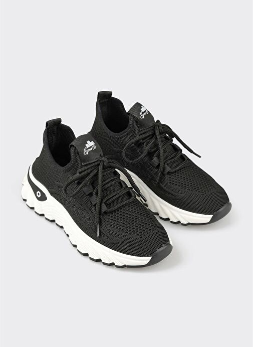 Siyah Kadın Spor Ayakkabı - Görsel 4