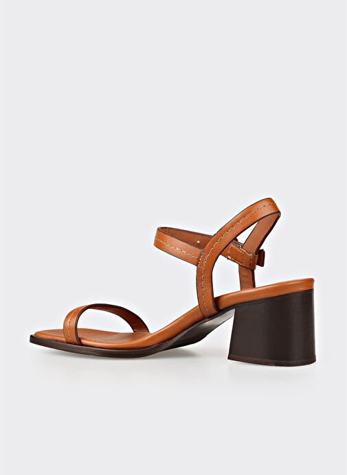 Taba Deri Kadın Sandalet - Görsel 4