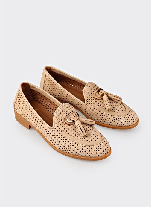 Naturel Deri Kadın Günlük Ayakkabı - Görsel 3