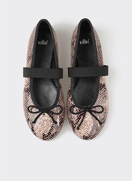 Bej Deri Kadın Günlük Ayakkabı - Görsel 9